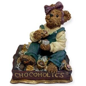 Boyds Bears Chocoholic resin figurine by The Bearstone Collection collectible